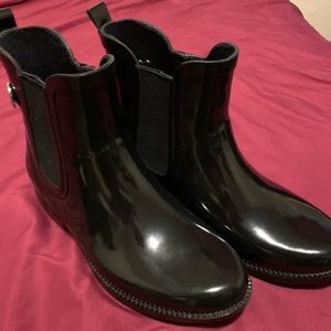 Black Michele Kors Rain boots